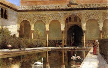 Un tribunal en la Alhambra en la época de los moros, el indio egipcio persa Edwin Lord Weeks Pinturas al óleo